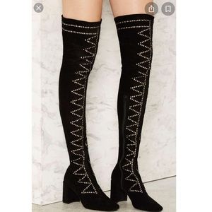 Jeffrey Campbell thigh high boots